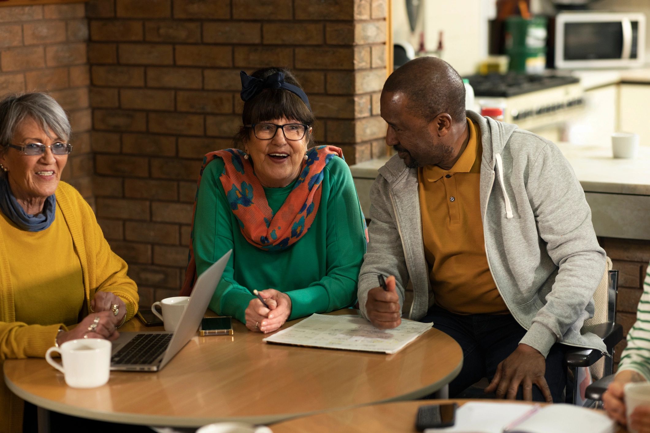 Community members meeting together to plan local programs